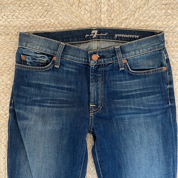 7 for all mankind Genevieve SUNB wash mid rise skinny Jean, size 27 - Picture 2 of 6